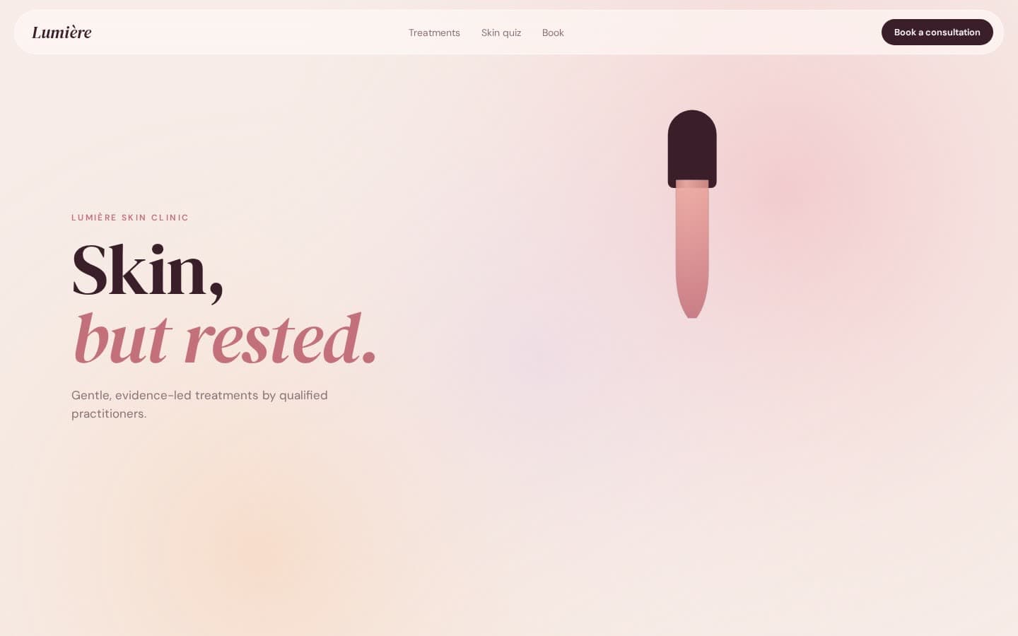Lumière landing page